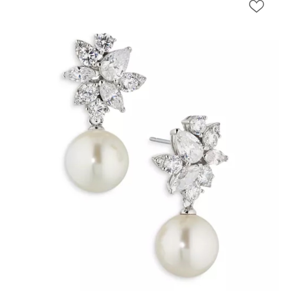 NADRI NEW Chiara Imitation Pearl Drop Earrings